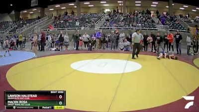 108 lbs Quarterfinal - Macen Rosa, Sweet Home Mat Club vs Lawson Halstead, Salem Elite Mat Club