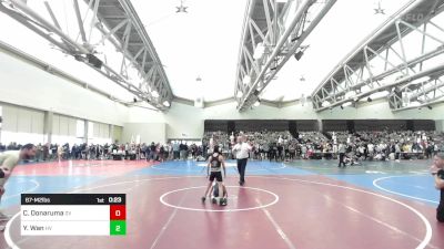 67-M2 lbs 3rd Place - Chase Donaruma, Delaware Valley vs Yipei Wan, Hopewell