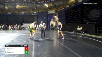 197 lbs Consolation - Jacob Koser, Navy vs Cordell Eaton, North Dakota State