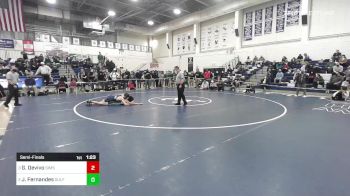 113 lbs Semifinal - Griffin Devivo, Simsbury vs John Fernandes, Guilford