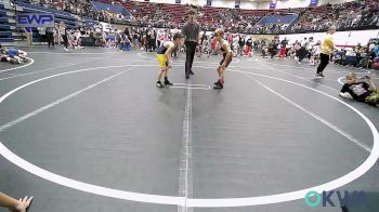 55 lbs Consi Of 8 #1 - Hayze Province, Rough Riders vs Titan Stewart, Kingfisher YellowJackets