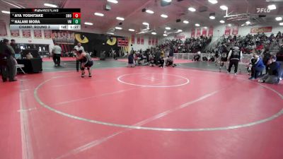 110 lbs Champ. Round 3 - Nalani Mora, Vista Murrieta vs Aya Yoshitake, San Marino
