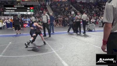 95 lbs 3rd Place Match - John Beck, WWC vs Kodiak Blasi, Maize