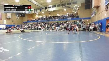 135lbs Cons. Round 4 - Audrina Rendon, Sunnyside (Girls) vs Regen Minnis, Stevenson (Girls)