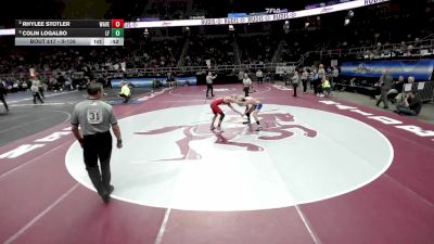 II-126 lbs Cons. Round 4 - Rhylee Stotler, Waverly vs Colin Logalbo, Little Falls