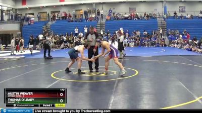 170 lbs Placement (4 Team) - Thomas O`Leary, Summit vs Austin Weaver, Father Ryan