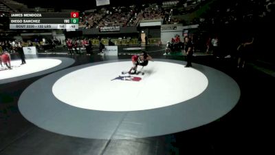 132 lbs Cons. Rd Of 16 - James Mendoza vs Diego Sanchez, Vacaville Wrestling Club