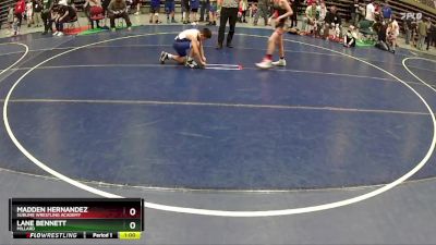 110 lbs Champ. Round 2 - Lane Bennett, Millard vs Madden Hernandez, Sublime Wrestling Academy