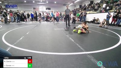 67 lbs Rr Rnd 1 - Nelijah Davis, Black Fox Wrestling Club vs Jett Duran, Jay Wrestling Club