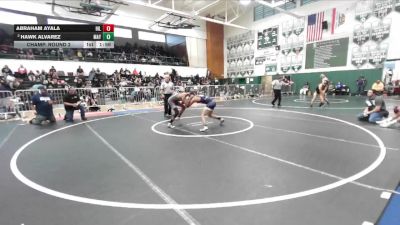 120 lbs Champ. Round 2 - Abraham Ayala, Hillcrest vs Hawk Alvarez, Mayfair