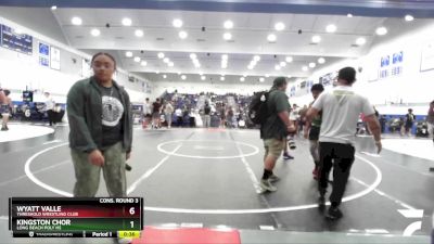 175 lbs Cons. Round 3 - Kingston Chor, Long Beach Poly HS vs Wyatt Valle, Threshold Wrestling Club