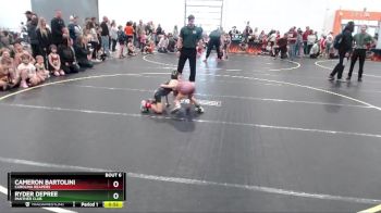 50 lbs Quarterfinal - Cameron Bartolini, Carolina Reapers vs Ryder Depree, Panther Club