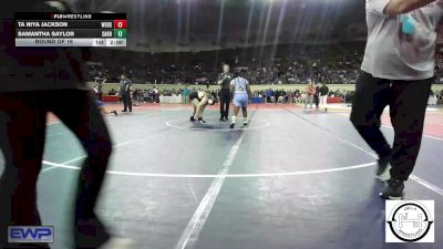 Round Of 16 - Ta Niya Jackson, Webster Middle School vs Samantha Saylor, Sand Springs Jr High