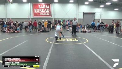 130 lbs Cons. Round 5 - Jeremiah Hodel, Willie Walters Wrestling Club vs Dennis Barker, Hanover Hawkeye Youth Wrestlin