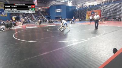 132 lbs Champ. Round 2 - Frank Leanza, Manheim Township vs Jordan Segal, Shawnee