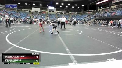 55 lbs Cons. Round 4 - Breez Berglund, U Town Hammers vs Maverick Fernandez, DC Wrestling Academy