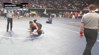D 1 190 lbs Quarterfinal - Matthew Robin, Catholic - B.R. vs Ja`Michael Treadwell, Covington