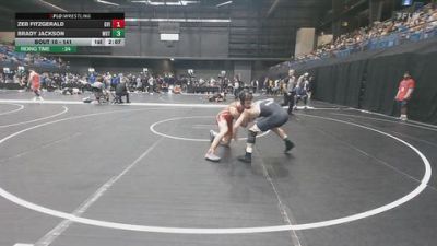 141 lbs Champ. Round 1 - Brady Jackson, Wayland Baptist (Texas) vs Zeb Fitzgerald, Grand View (Iowa)