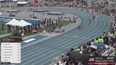 2026 AAU Junior Olympic Games - Youth Girls' 4x100m Relay, Semi-Finals 3 - Age 17-18