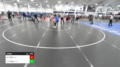 220 lbs Rr Rnd 3 - Aubrie Cobb, Maine Trappers vs Victoria Fogg, Hampden Charter