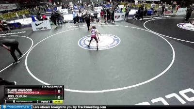 117 lbs 7th Place Match - Blake Haygood, Daniel Cormier Wrestling Club vs Joel Olguin, California