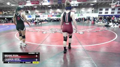 131 lbs Cons. Round 5 - Cameron Ortiz, Campbellsville University vs Brooke Zejda, Texas Women`s University