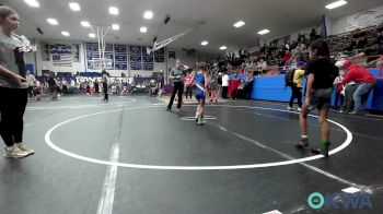 52-55 lbs Rr Rnd 1 - Tinley Jones, Kingfisher YellowJackets vs Geneieve Goodblanket, Clinton Youth Wrestling