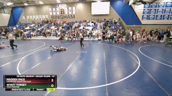 67 lbs Champ. Round 1 - Wyatt Forsey, Team Prestige vs Maddex Pace, Champions Wrestling Club