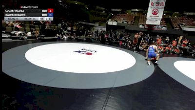 190 lbs Lucas Valdez, BAWA-Bay Area Wrestling Association vs Caleb Ocampo, KCWA - Kern County Wrestling Association