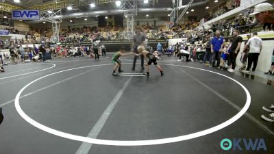 49 lbs Quarterfinal - Steel Fife, Tecumseh Youth Wrestling vs Jose Rosas Jr., OKC Saints Wrestling