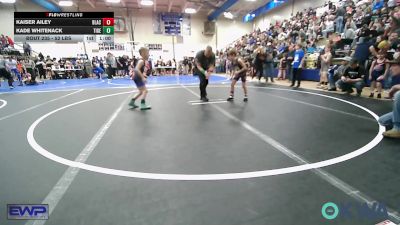 52 lbs Semifinal - Kaiser Ailey, Blackwell Wrestling Club vs Kade Whitenack, Tiger Trained Wrestling