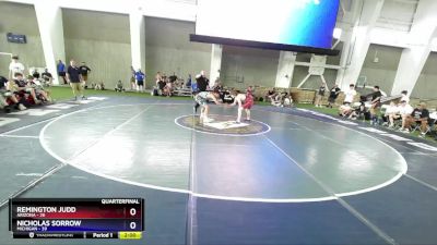 120 lbs Quarterfinals (8 Team) - Remington Judd, Arizona vs Nicholas Sorrow, Michigan