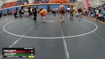 285 lbs Cons. Round 2 - Logan Brown, McDonogh School vs Kash Kuzmiak, St. James School