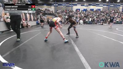 88 lbs Quarterfinal - Jagger Bryant, F-5 Grappling vs Tyree Cade Jr., Midwest City Bombers Youth Wrestling Club