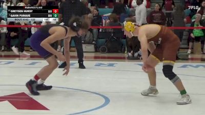 132 lbs Cons. Round 2 - Gavin Forgue, Bonanza vs Greysen Hurst, Durango