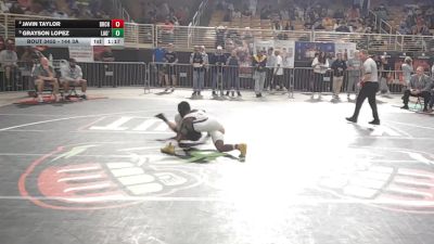 144 3A 7th Place Match - Javin Taylor, Boca Raton Community H S vs Grayson Lopez, Land O`Lakes
