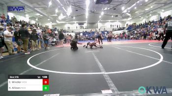 76 lbs Rr Rnd 2 - Evan Windler, Sperry Wrestling Club vs Kameryn Allison, Pocola Youth Wrestling