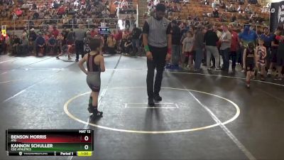 53 lbs Cons. Round 3 - Kannon Schuller, CDZ Athletics vs Benson Morris, ATG