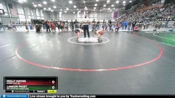 84-88 lbs Round 2 - Landon Paget, NW Spartans Wrestling vs Molly Mathis, Moses Lake WC