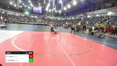 46 lbs Quarterfinal - Dwayne Lopez, Team Garcia WC vs Kialea Pelletier, Westy Futures
