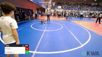 58 lbs Quarterfinal - Noah Cox, Miami Takedown Club vs Oliver Dorton, Grove Takedown Club