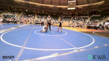 85 lbs Consi Of 8 #1 - Random Edwards, Locust Grove Youth Wrestling vs Katelee Cole, Tulsa Blue T Panthers