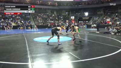125 lbs Quarterfinal - Logan Davis, West Liberty vs Shane Corrigan, Wis.-Parkside