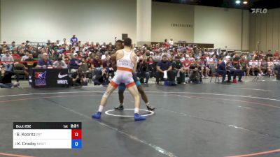 55 kg Round 1 - Brady Koontz, Dubuque RTC/ TMWC vs Kenneth Crosby, NMU Training Center