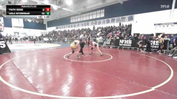 110 lbs Semifinal - Leila Witzerman, Peninsula vs Faith Seide, San Clemente