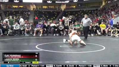 132 lbs Consolation Wb - Landon Reisen, 8-Dubuque Hempstead vs Clay Youngdale, 5-Valley, West Des Moines