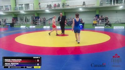 53kg Round 2 - Reese Ferguson, Lethbridge Amateur WA vs Moya Penton, Mountaintop WC