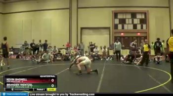 130 lbs Quarterfinals (8 Team) - Branden Wentzel, Ride Out Wrestling Club vs Kevin Bagnell, MPR Wrestling