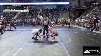 61 lbs 2nd Place Match - Brooks Ewertz, Clearwater vs Emmett Layton, Brawlers
