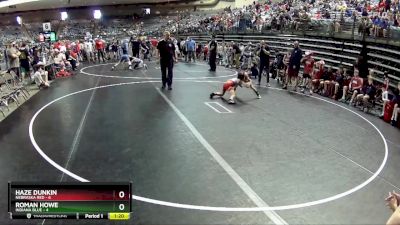 60 lbs Semis & 1st Wrestleback (8 Team) - Haze Dunkin, Nebraska Red vs Roman Howe, Indiana Blue